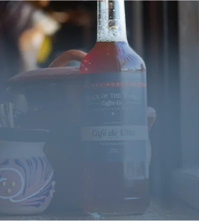 Botella de jarabe Café de Olla de Back of the Yards